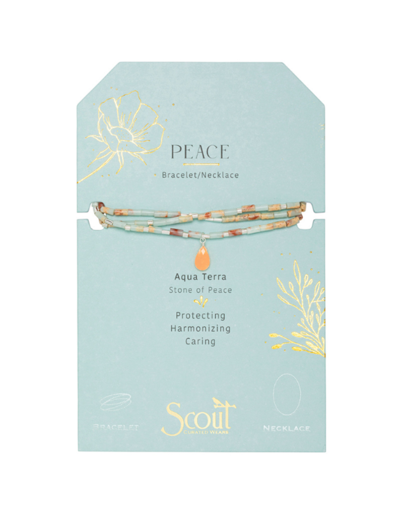 Scout Stone of Peace - Teardrop Stone Wrap Bracelet by Scout