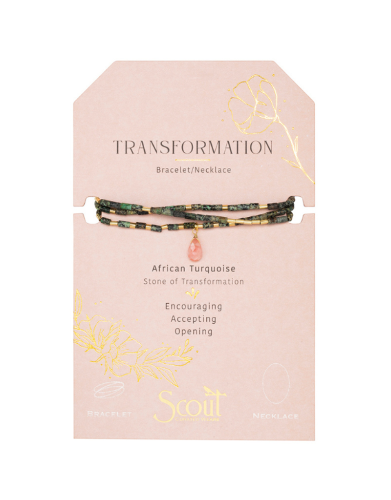 Scout Stone of Transformation - Teardrop Stone Wrap Bracelet by Scout