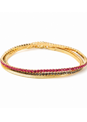 Scout Fuchsia/Gold Sparkle & Shine Bracelet Trio by Scout