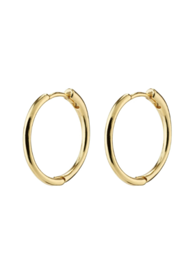 PILGRIM Eanna Medium Hoop Earrings in Gold by Pilgrim