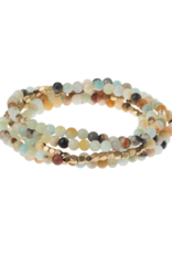 Scout Stone of Courage - Amazonite Stone Wrap Bracelet by Scout