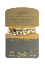 Scout Stone of Courage - Amazonite Stone Wrap Bracelet by Scout