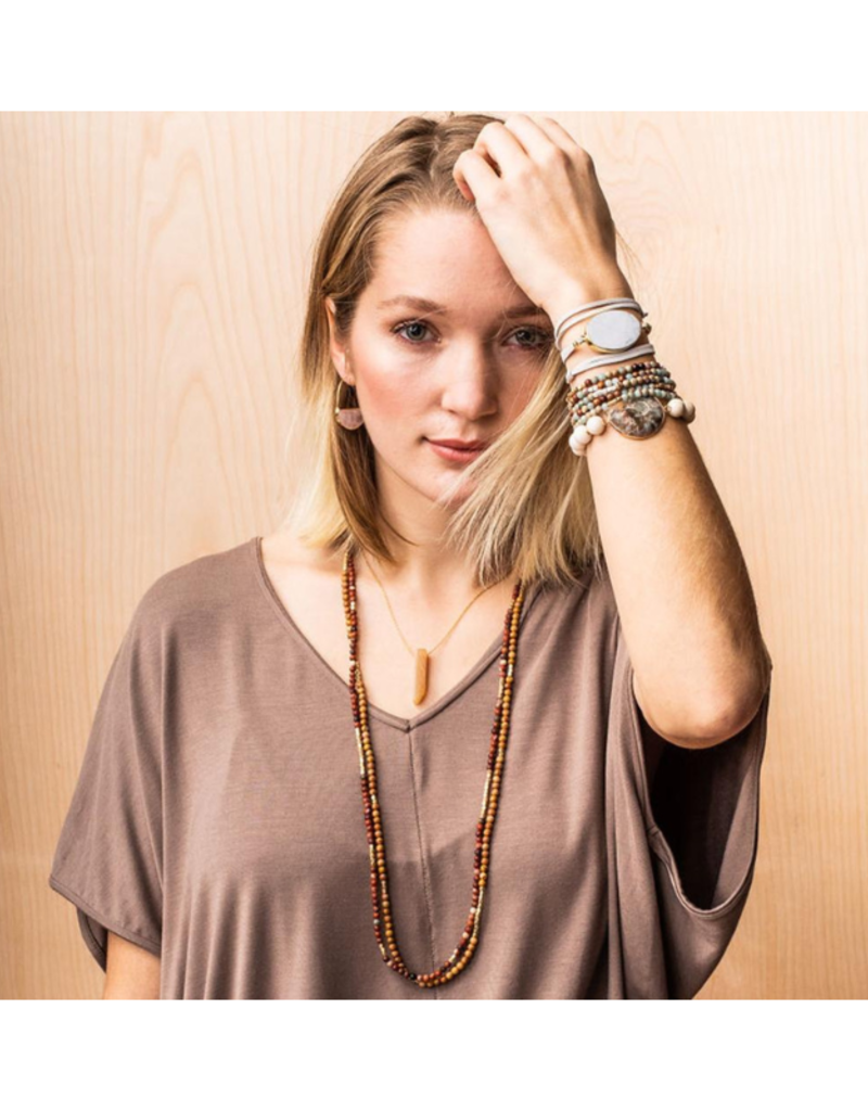 Scout Stone of Courage - Amazonite Stone Wrap Bracelet by Scout
