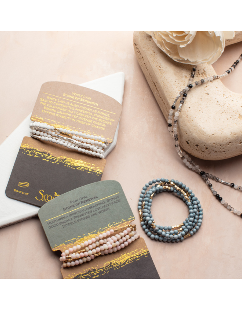 Scout Stone of Courage - Amazonite Stone Wrap Bracelet by Scout