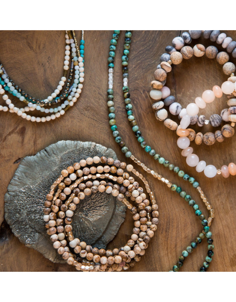 Scout Stone of Courage - Amazonite Stone Wrap Bracelet by Scout