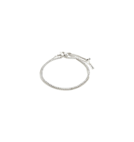PILGRIM Mille Crystal Bracelet Set in Silver by Pilgrim
