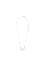 PILGRIM Coby Crystal Pendant Necklace in Silver by Pilgrim