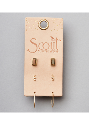 Scout Courtney Stud Earring Trio Gold by Scout
