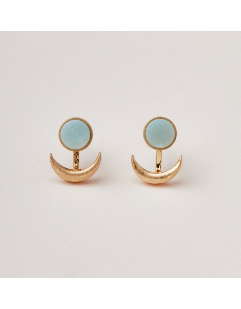 Scout Stone Moon Phase Ear Jacket in Amazonite by Scout
