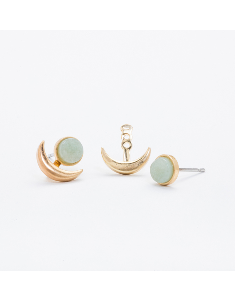 Scout LAST ONE - Stone Moon Phase Ear Jacket in Amazonite by Scout