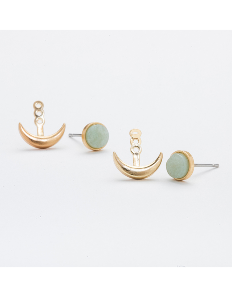 Scout LAST ONE - Stone Moon Phase Ear Jacket in Amazonite by Scout