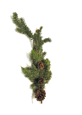 Pine with Cones Spray 40"
