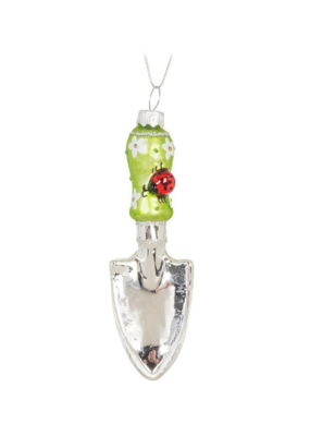 Trowel with Ladybug Glass Ornament
