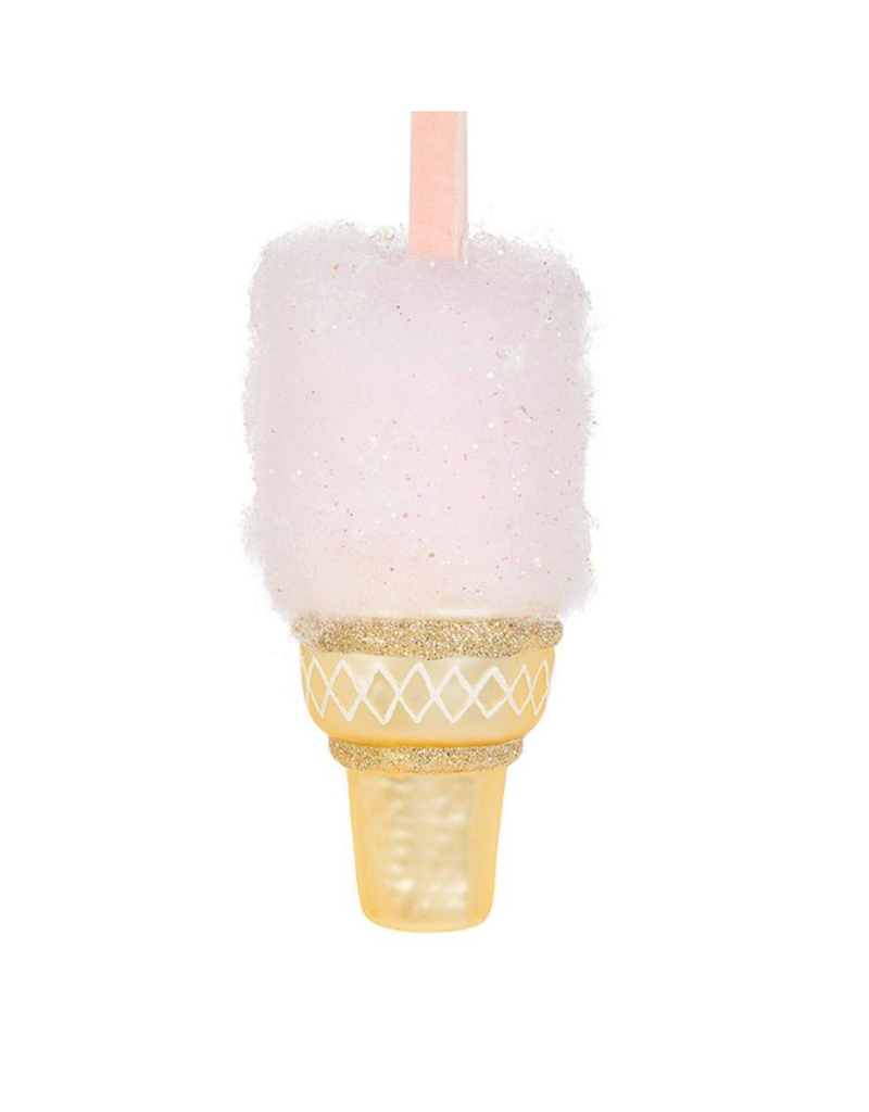 Ice Cream Cone Glass Ornament