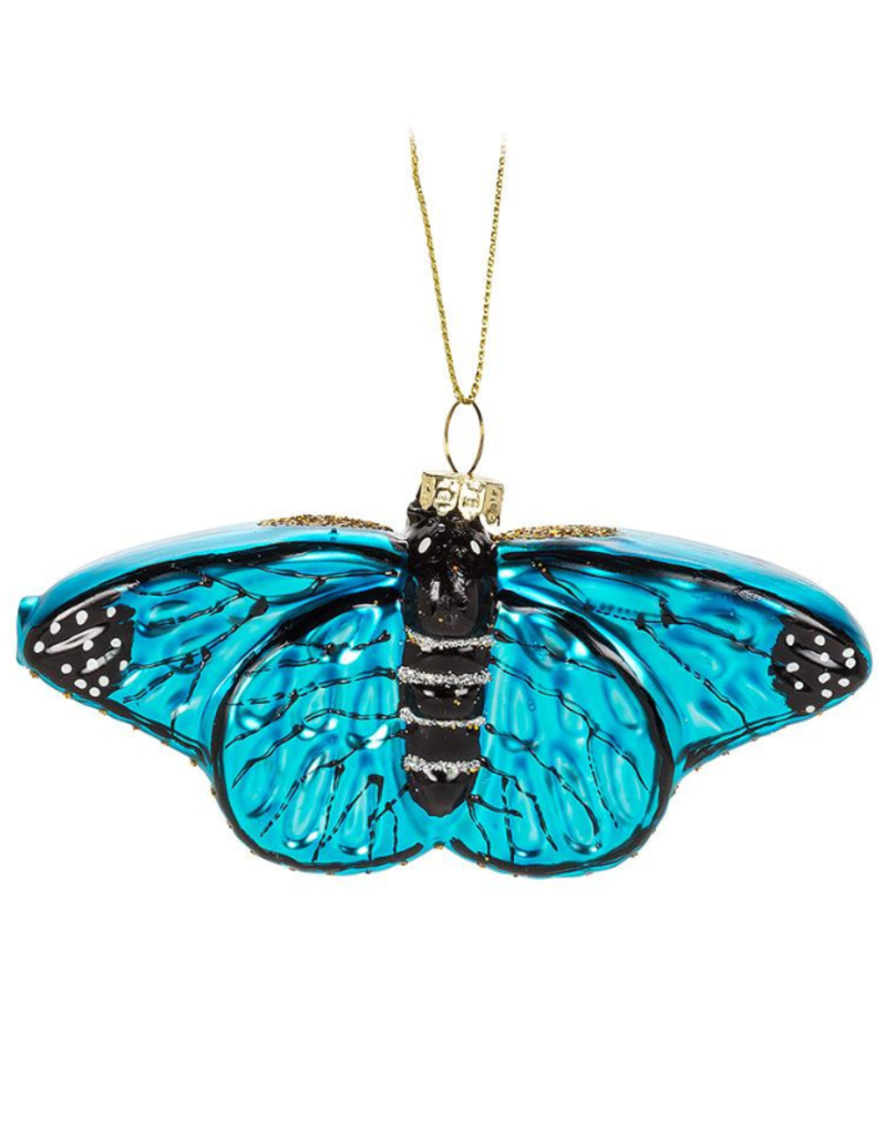 Butterfly Glass Ornament -  2 Assorted Styles