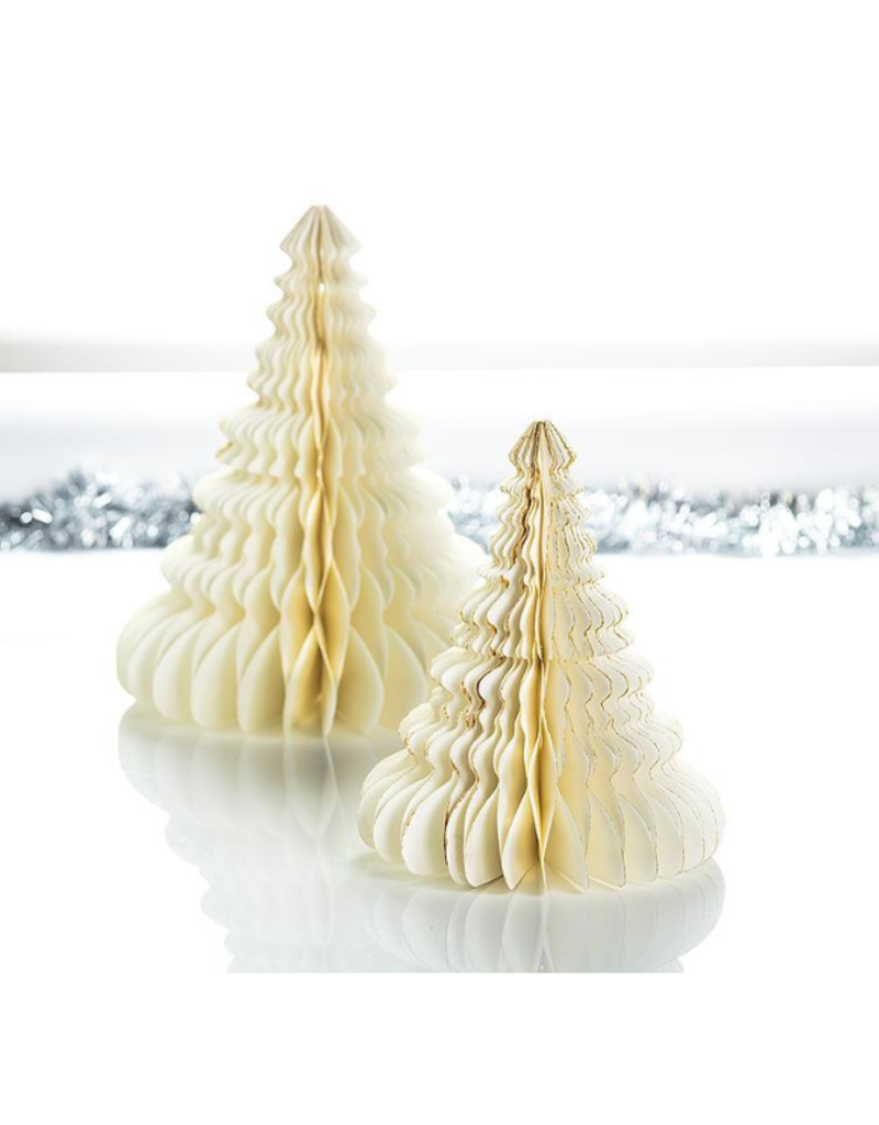 Medium Pleated Paper Tree in Ivory