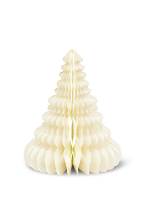 Medium Pleated Paper Tree in Ivory