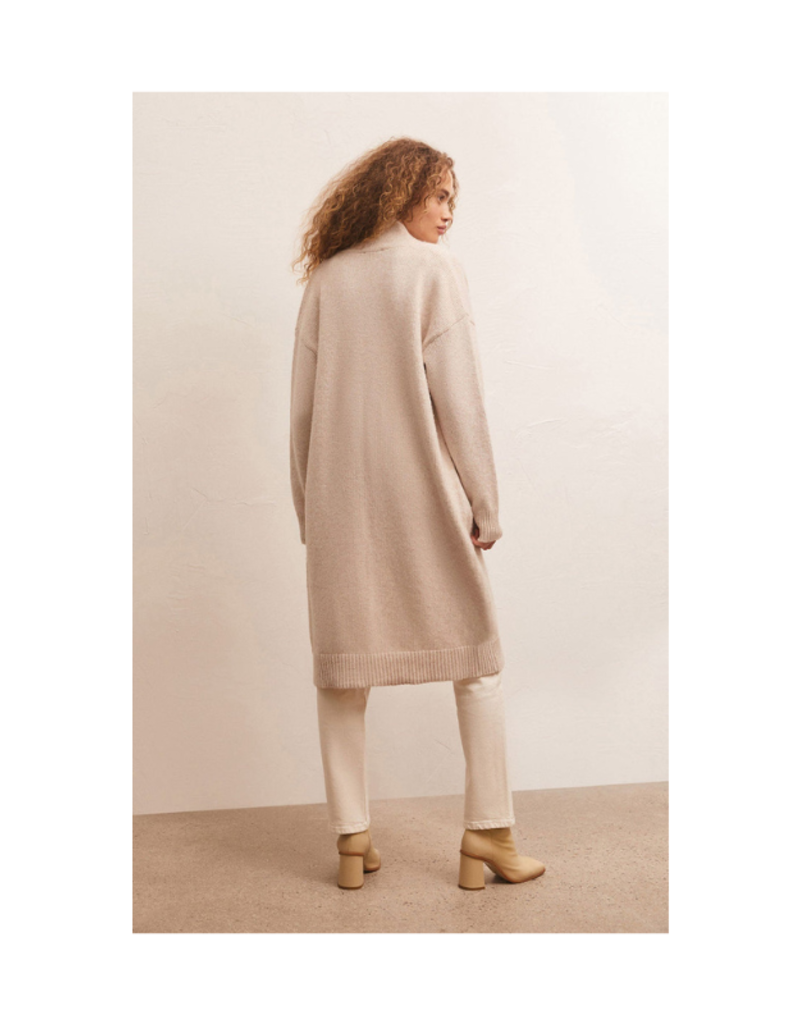 z supply Phoebe Duster Sweater in Light Oatmeal Heather by Z Supply