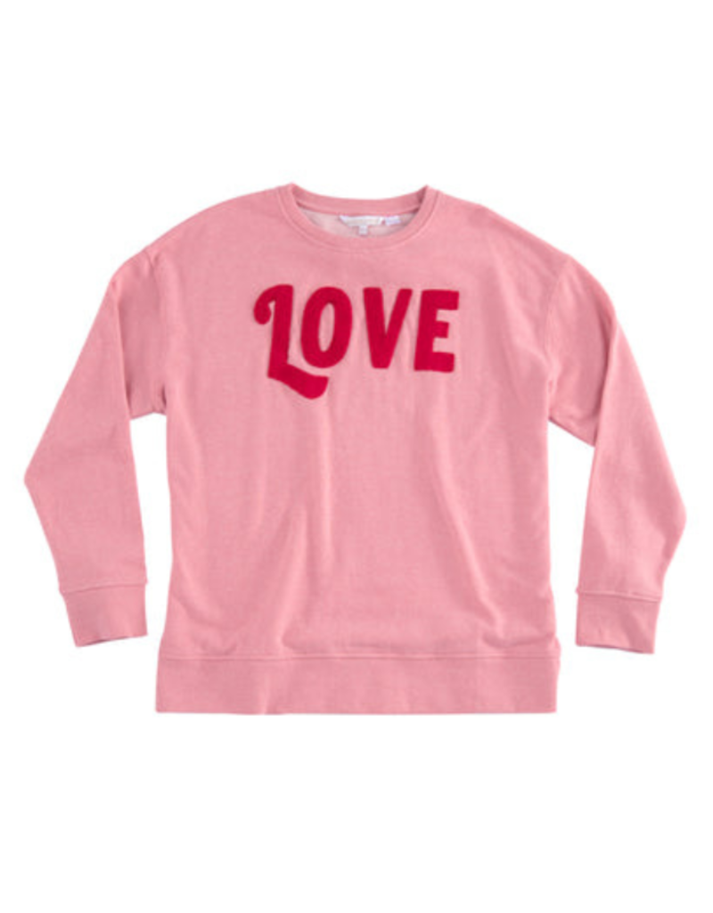 Shiraleah Love Sweatshirt in Pink