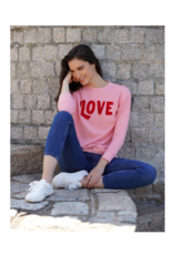 Shiraleah Love Sweatshirt in Pink
