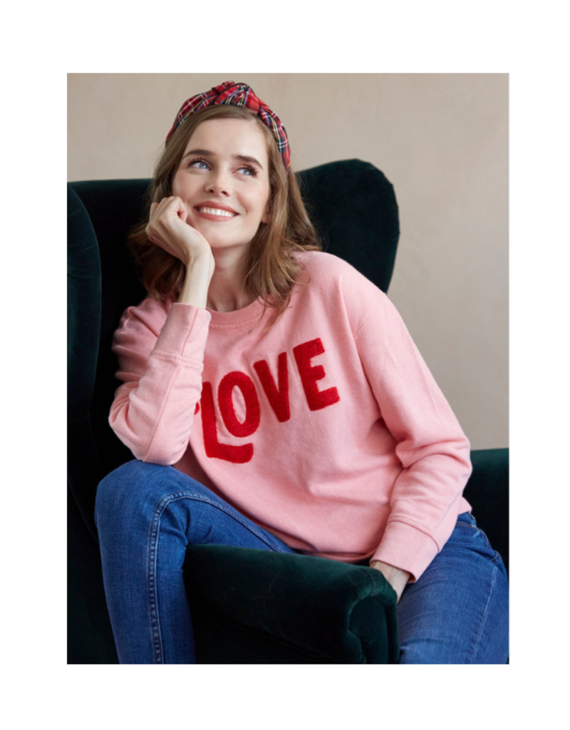 Shiraleah Love Sweatshirt, Pink