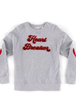 Shiraleah Heart Breaker Sweatshirt in Grey