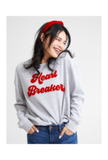 Shiraleah Heart Breaker Sweatshirt in Grey