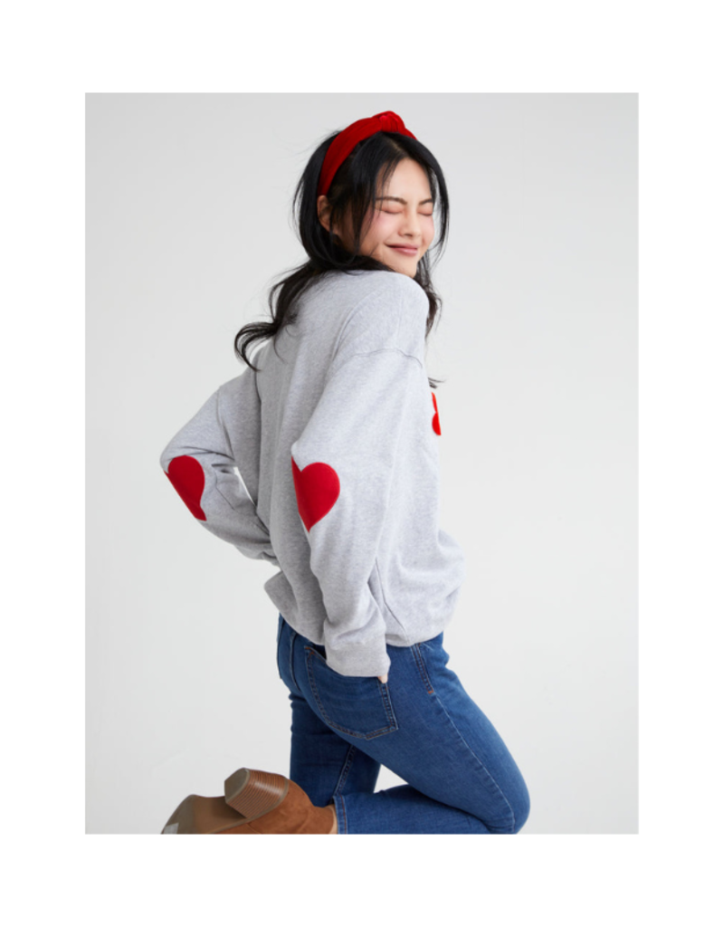 Shiraleah Heart Breaker Sweatshirt in Grey