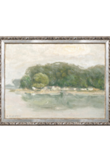 Celadon Art Bank On The Danube 14"x11"