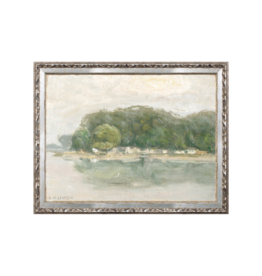Celadon Art Bank On The Danube 14"x11"