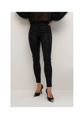 LAST ONE - SIZE 40 (L) - Bettine Leggings in Black Croco by Culture