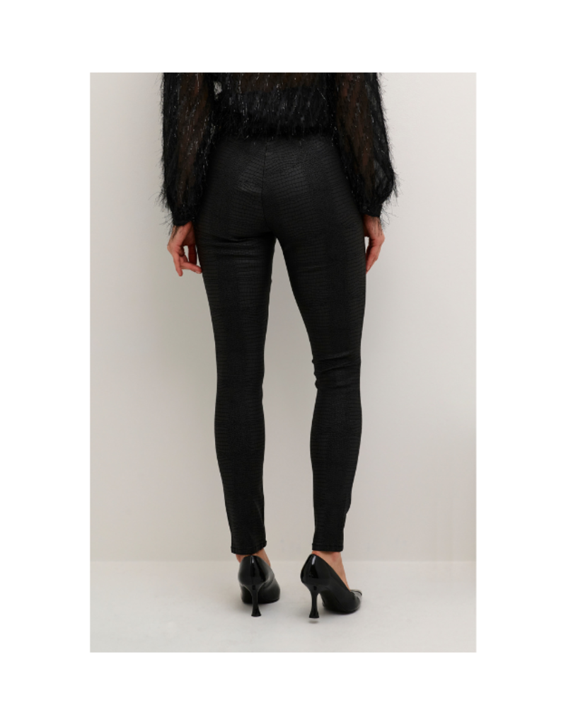 LAST ONE - SIZE 40 (L) - Bettine Leggings in Black Croco by Culture