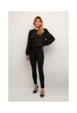 LAST ONE - SIZE 40 (L) - Bettine Leggings in Black Croco by Culture