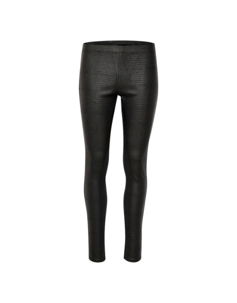 LAST ONE - SIZE 40 (L) - Bettine Leggings in Black Croco by Culture