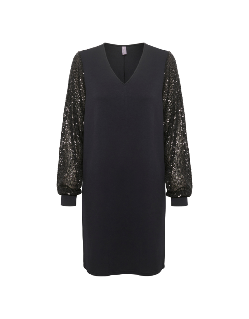 Culture Chabrina Sequins Dress in Black by Culture
