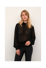 Culture Cheila Chiffon Blouse in Black by Culture