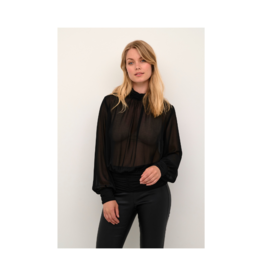 Cheila Chiffon Blouse in Black by Culture