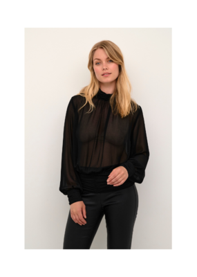 Cheila Chiffon Blouse in Black by Culture