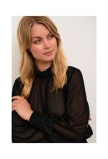 Culture Cheila Chiffon Blouse in Black by Culture