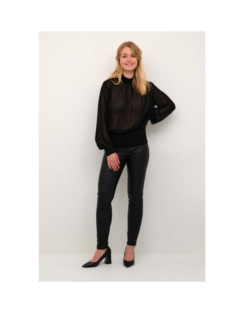 Culture Cheila Chiffon Blouse in Black by Culture