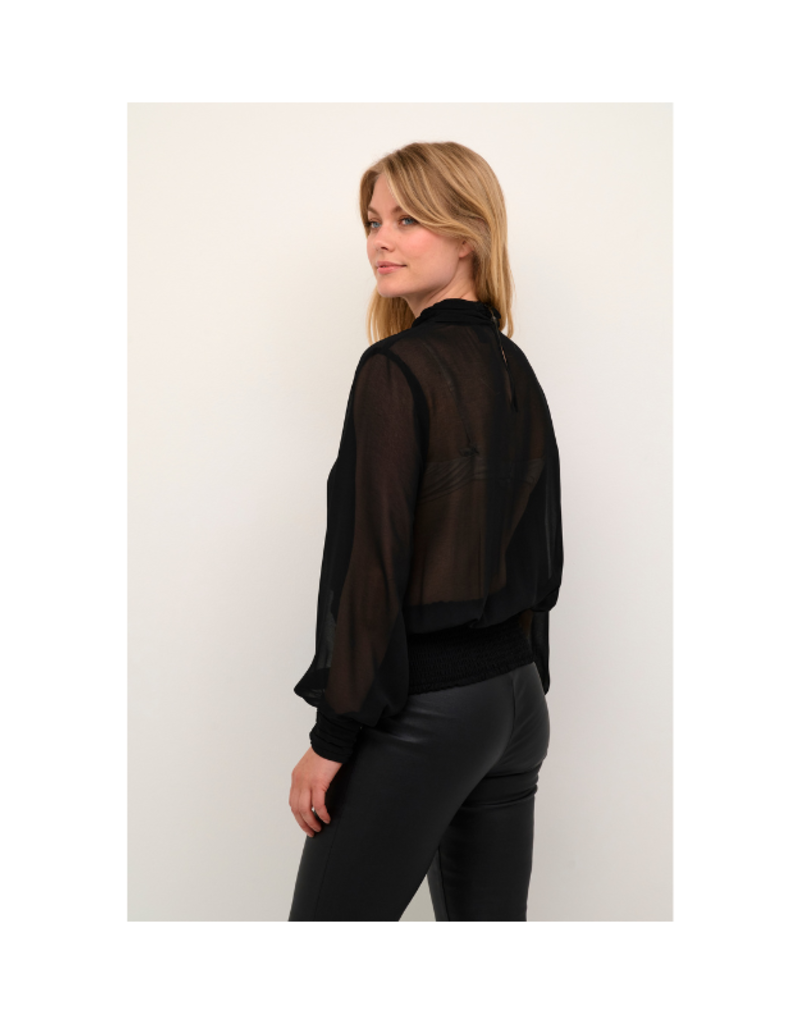 Cheila Chiffon Blouse in Black by Culture