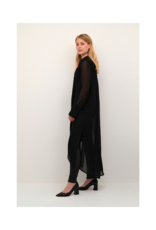 Culture Cheila Chiffon Long Shirt in Black by Culture