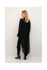 Culture Cheila Chiffon Long Shirt in Black by Culture