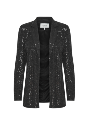 b.young Solia Sequin Blazer in Black by b.young