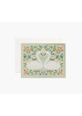 Rifle Paper Co. Always & Forever Swans Wedding Card by Rifle Paper