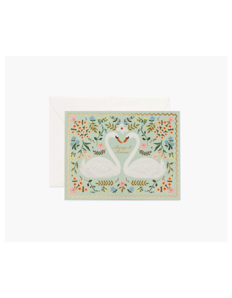Rifle Paper Co. Always & Forever Swans Wedding Card by Rifle Paper