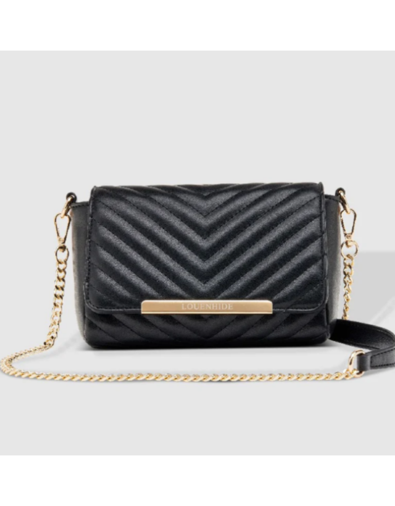 Louenhide Sicily Crossbody Bag in Black by Louenhide