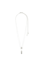 PILGRIM LAST ONE - Blink 2in1 Necklace in Silver