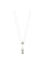 PILGRIM LAST ONE - Blink 2in1 Necklace in Silver
