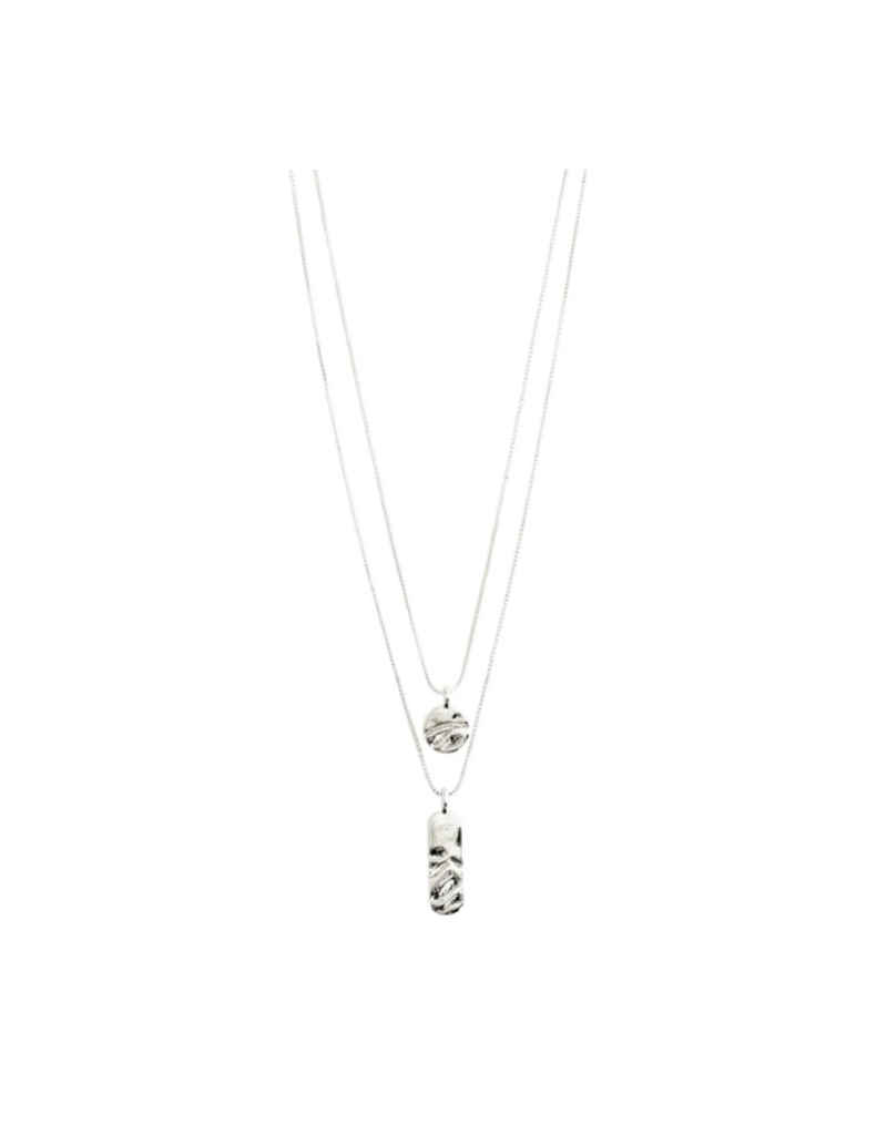PILGRIM LAST ONE - Blink 2in1 Necklace in Silver